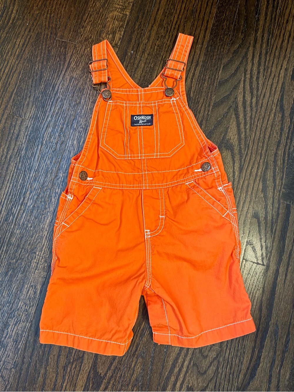 OshKosh B'gosh Orange Toddler Short Overalls